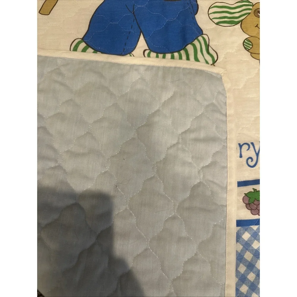 Strawberry Shortcake Huckleberry‎ Pie & Pupcake Baby Quilt Comforter Blanket VTG